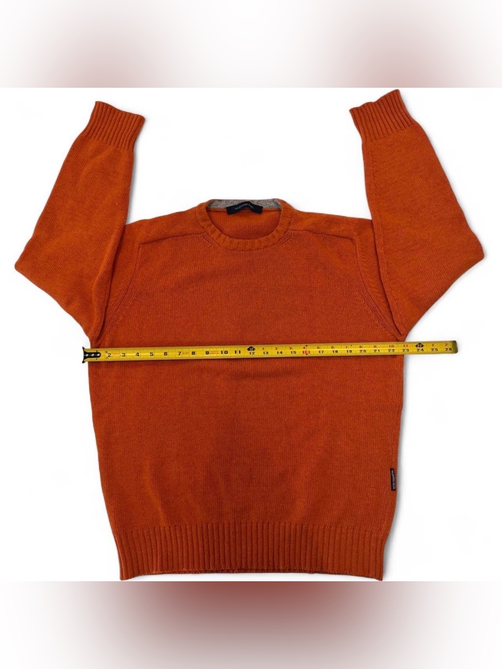 Vintage Valentino Jeans Virgin Wool Sweater Burnt Orange Men’s L
